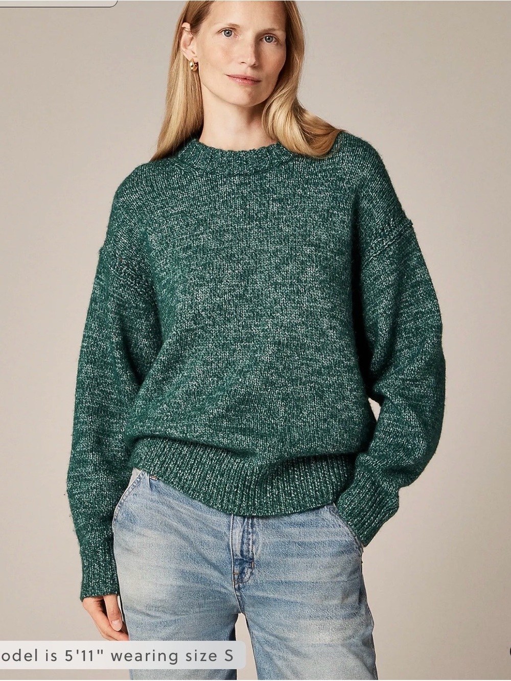 Relaxed Crew Neck Pullover
